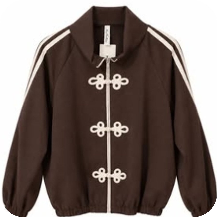 Chaqueta marrón con botones