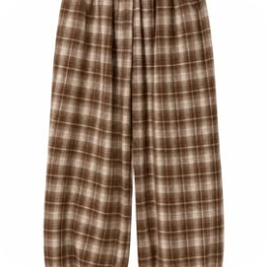 Pantalón de cuadros marrón